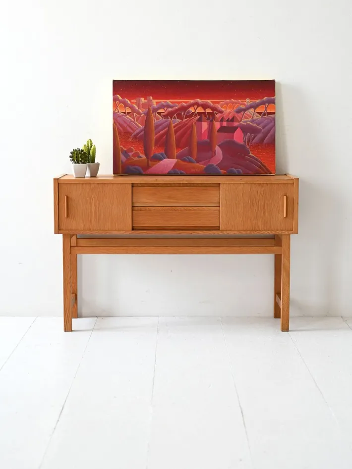 Pamono Vintage Scandinavian Sideboard in Light Teak, 1960s Outlet