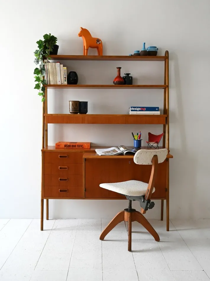 Pamono Vintage Scandinavian Teak Bookcase, 1950s Discount