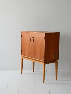 Pamono Vintage Scandinavian Teak Bar Cabinet, 1950s Discount
