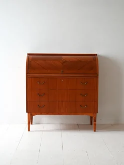 Pamono Vintage Secretaire with Roller Closure from Bröderna Gustafssons, 1950s Discount