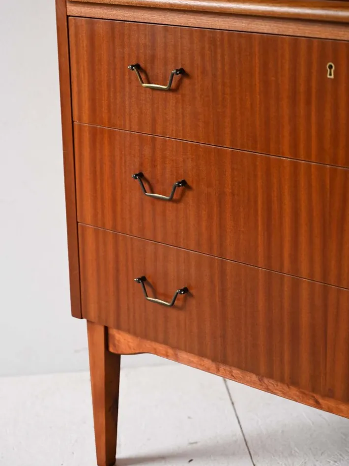 Pamono Vintage Secretaire with Roller Closure from Bröderna Gustafssons, 1950s Discount