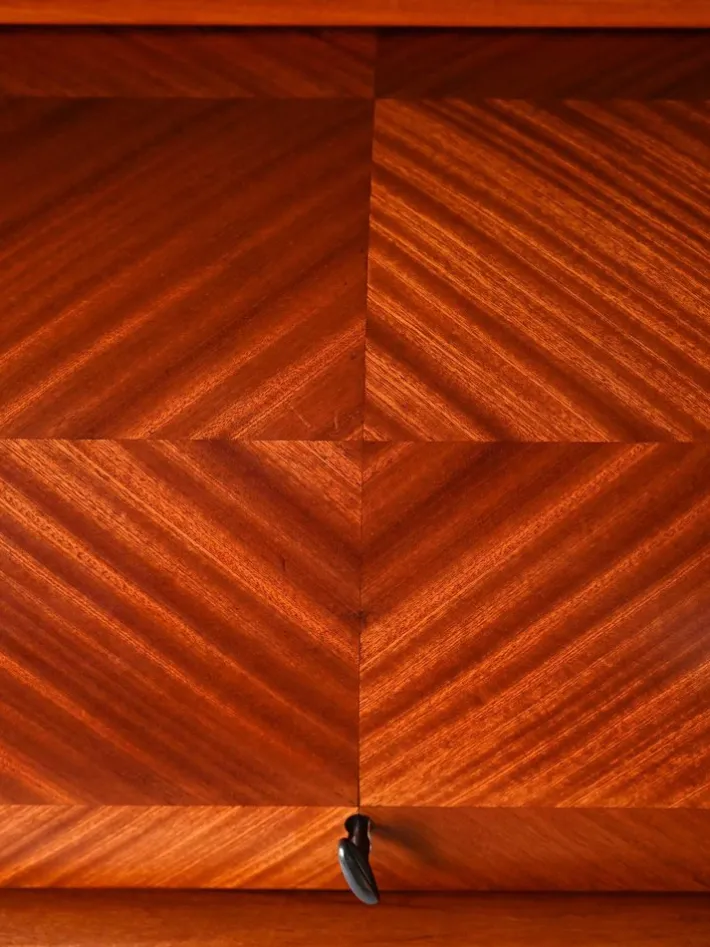 Pamono Vintage Secretaire with Roller Closure from Bröderna Gustafssons, 1950s Discount