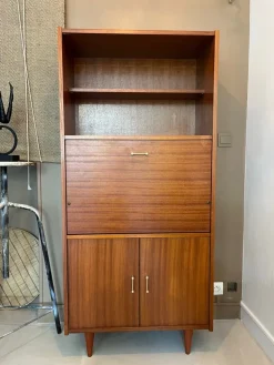 Pamono Vintage Secretary Cabinet in Wood New