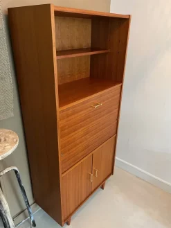 Pamono Vintage Secretary Cabinet in Wood New