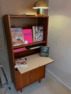 Pamono Vintage Secretary Cabinet in Wood New