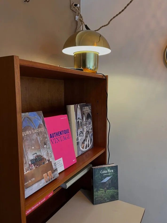 Pamono Vintage Secretary Cabinet in Wood New