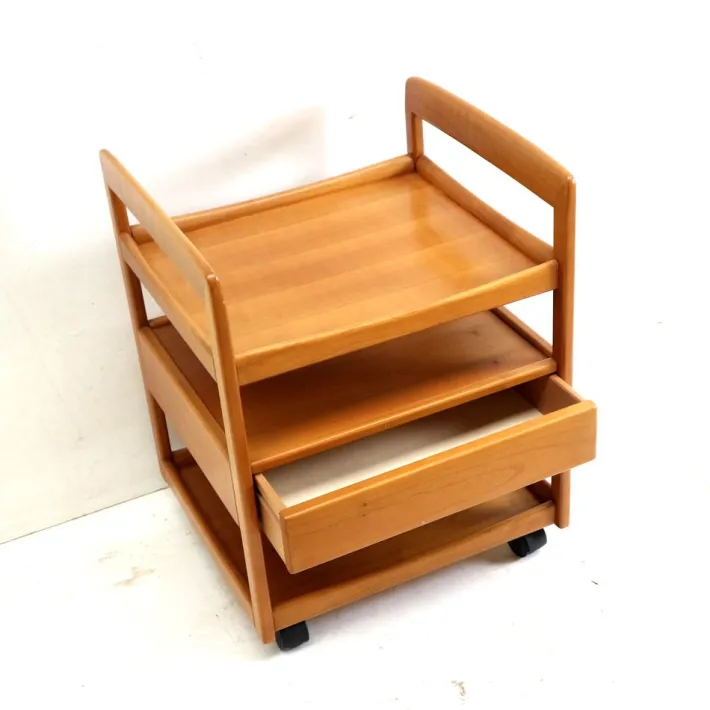 Pamono Vintage Serving Trolley on Wheels Best