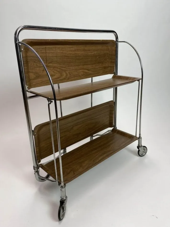 Pamono Vintage Serving Trolley, 1970s Hot