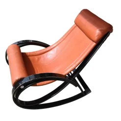 Pamono Vintage Sgarsul Rocking Chair by Gae Aulenti for Poltronova New
