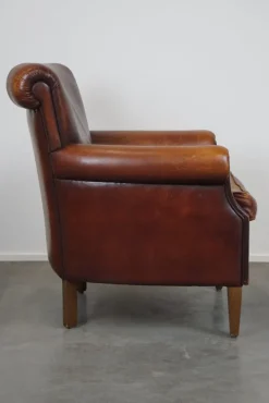 Pamono Vintage Sheep Leather Armchair Hot