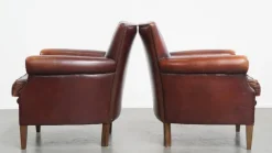 Pamono Vintage Sheepskin Armchairs, Set of 2 Hot