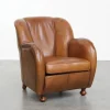 Pamono Vintage Sheepskin Lounge Chair Hot