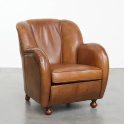 Pamono Vintage Sheepskin Lounge Chair Hot