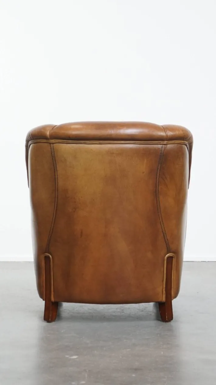 Pamono Vintage Sheepskin Lounge Chair Hot