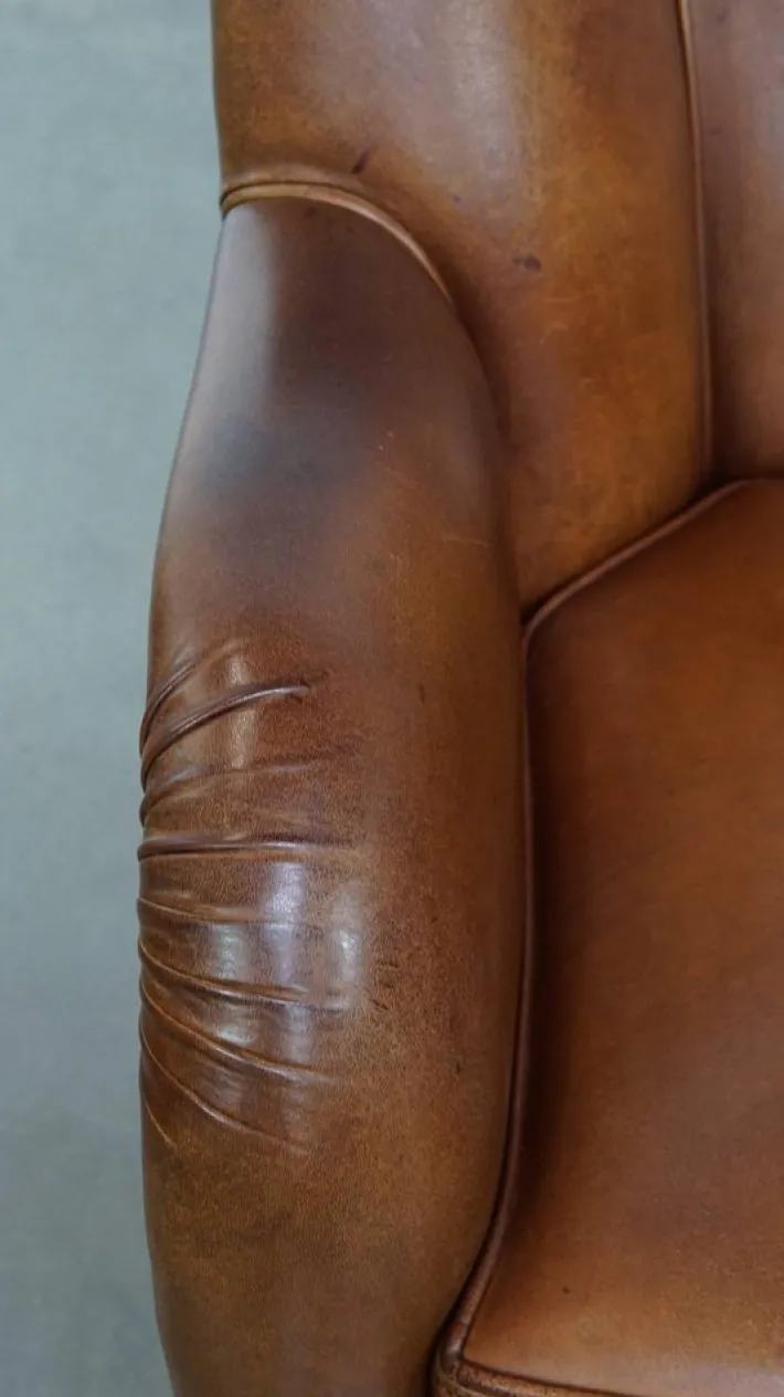 Pamono Vintage Sheepskin Lounge Chair Hot