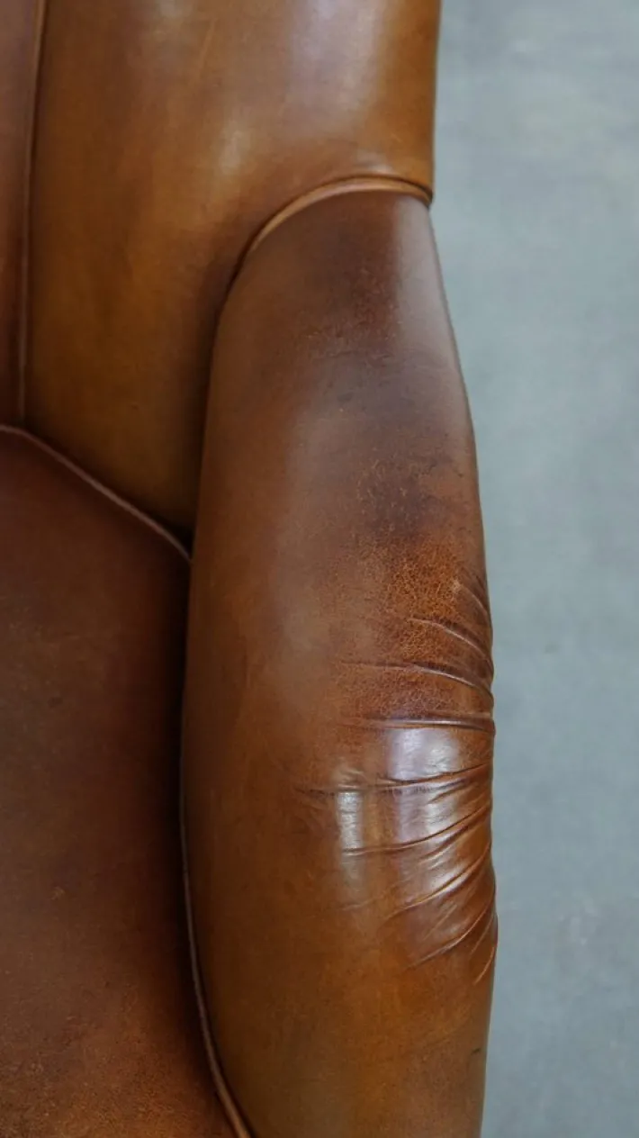 Pamono Vintage Sheepskin Lounge Chair Hot