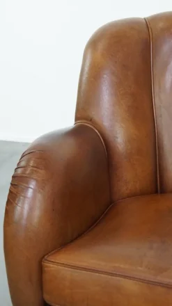 Pamono Vintage Sheepskin Lounge Chair Hot