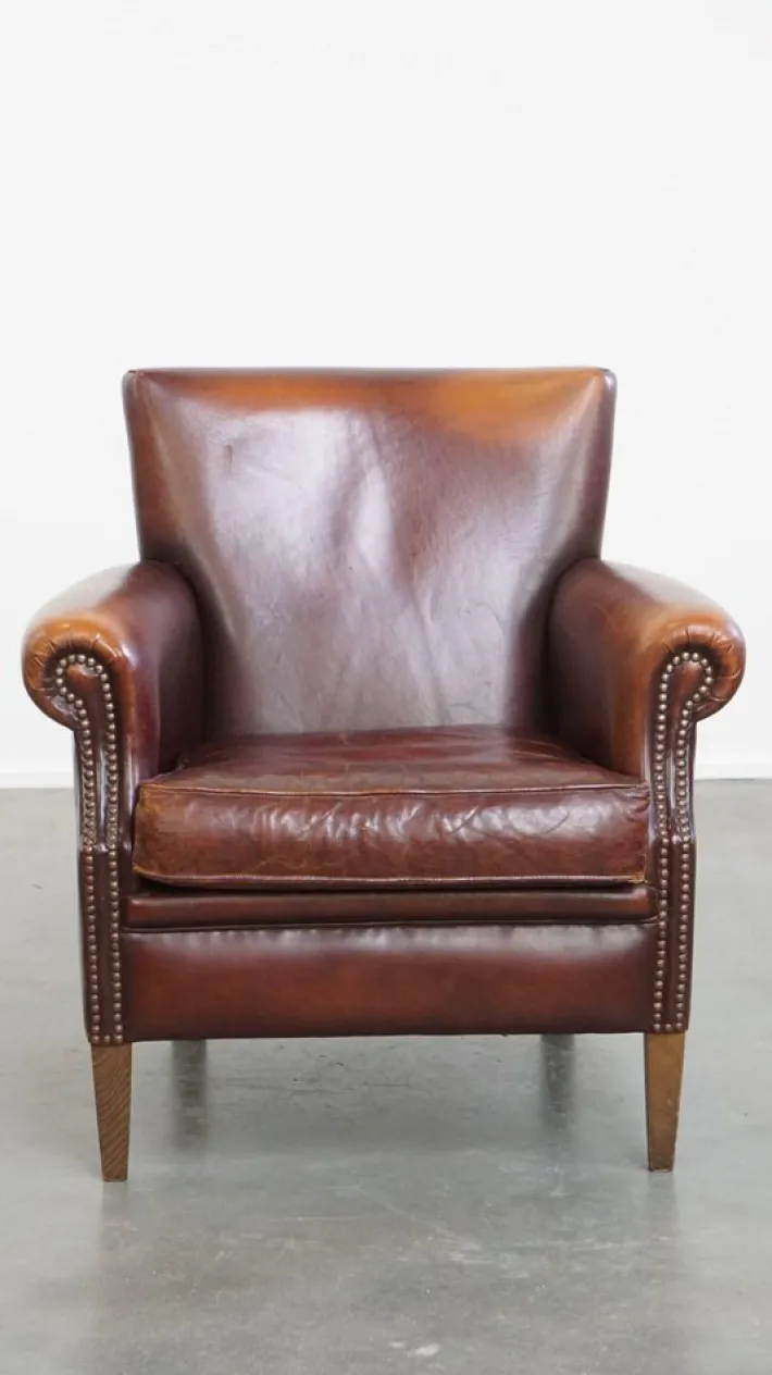 Pamono Vintage Sheepskin Lounge Chair Hot