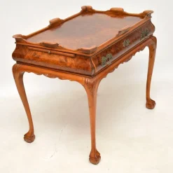 Pamono Vintage Side Table in Burr Walnut, 1920s Best
