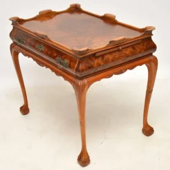 Pamono Vintage Side Table in Burr Walnut, 1920s Best
