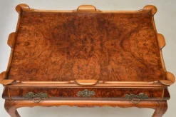 Pamono Vintage Side Table in Burr Walnut, 1920s Best