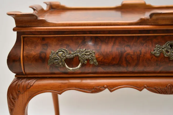 Pamono Vintage Side Table in Burr Walnut, 1920s Best