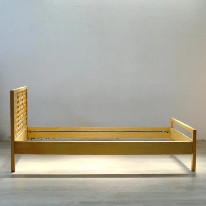 Pamono Vintage Single Bed with Nightstand Ottenby from Ikea, 1980s, Set of 2