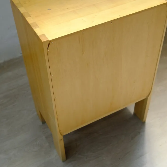 Pamono Vintage Single Bed with Nightstand Ottenby from Ikea, 1980s, Set of 2