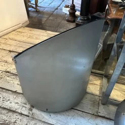 Pamono Vintage Space Age Steel and Glass Bar Cart by Claudio Salocchi for Luigi Sormani, 1970s New