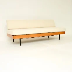 Pamono Vintage Steel and Birch Sofa Bed, 1950s Online