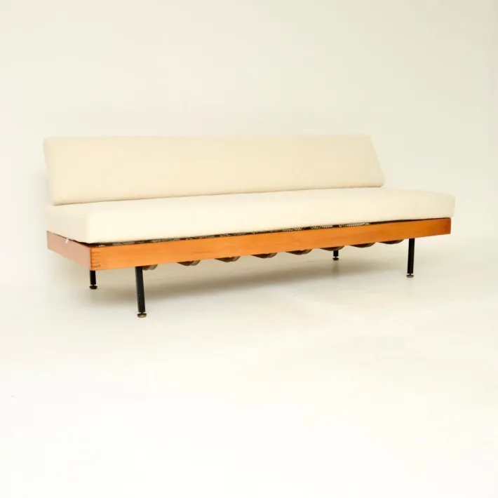 Pamono Vintage Steel and Birch Sofa Bed, 1950s Online