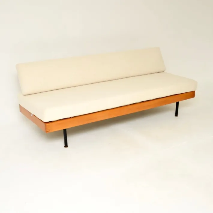 Pamono Vintage Steel and Birch Sofa Bed, 1950s Online