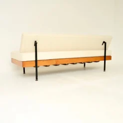 Pamono Vintage Steel and Birch Sofa Bed, 1950s Online