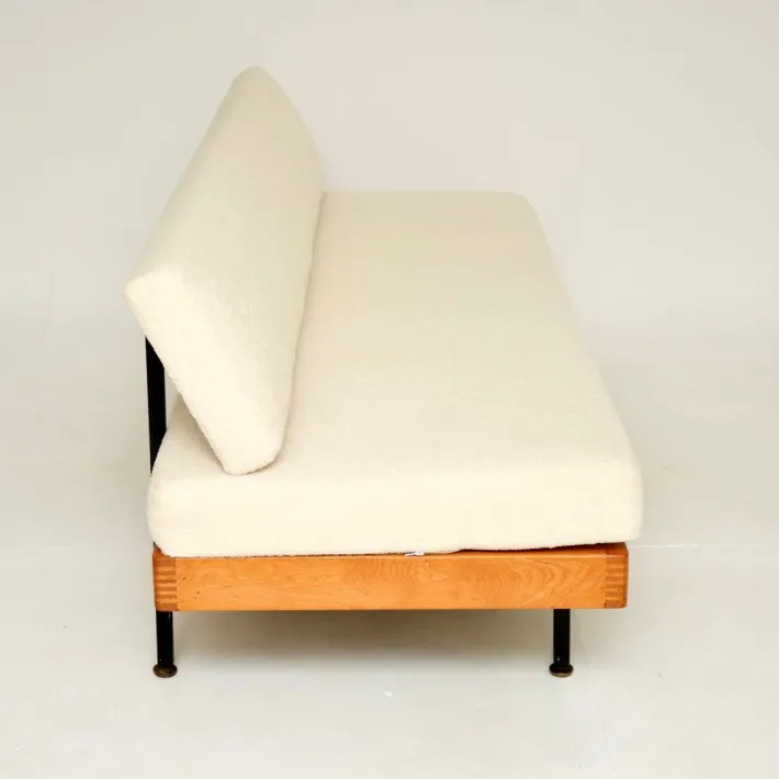 Pamono Vintage Steel and Birch Sofa Bed, 1950s Online