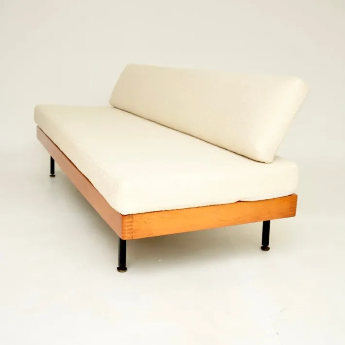 Pamono Vintage Steel and Birch Sofa Bed, 1950s Online