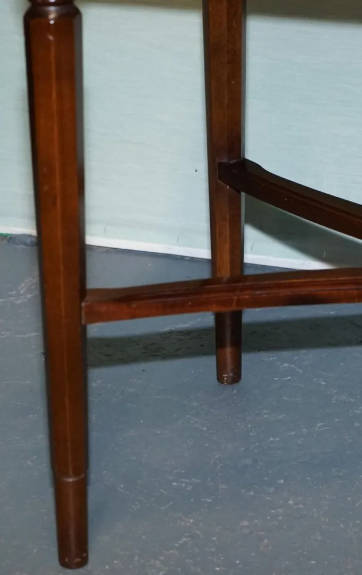 Pamono Vintage Strongbow Game Writing Desk with Pull Out Tray with Leather Inlay Outlet