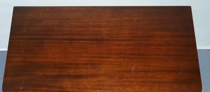 Pamono Vintage Strongbow Game Writing Desk with Pull Out Tray with Leather Inlay Outlet