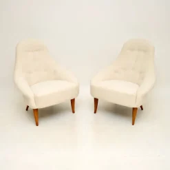 Pamono Vintage Swedish Armchairs attributed to Kerstin Horlin Holmquist for Nordiska Kompaniet, 1960s, Set of 2 Outlet