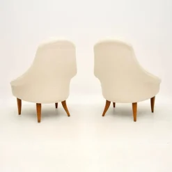 Pamono Vintage Swedish Armchairs attributed to Kerstin Horlin Holmquist for Nordiska Kompaniet, 1960s, Set of 2 Outlet