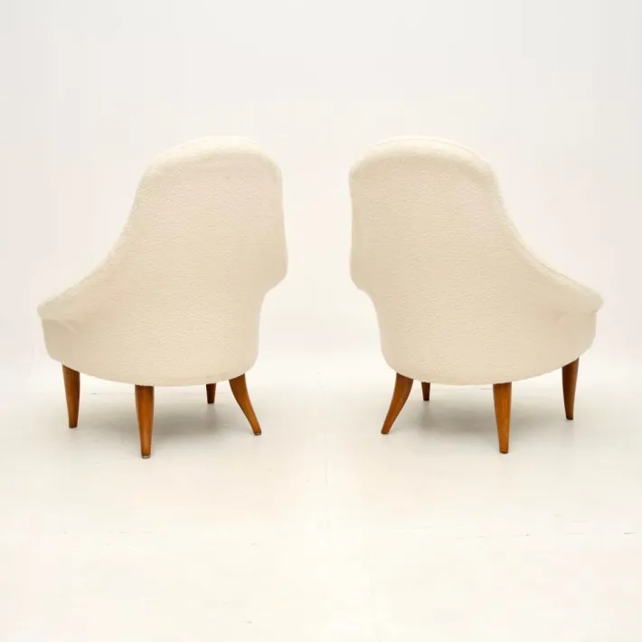 Pamono Vintage Swedish Armchairs attributed to Kerstin Horlin Holmquist for Nordiska Kompaniet, 1960s, Set of 2 Outlet