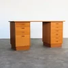 Pamono Vintage Swedish Oak Desk, 1960s Discount