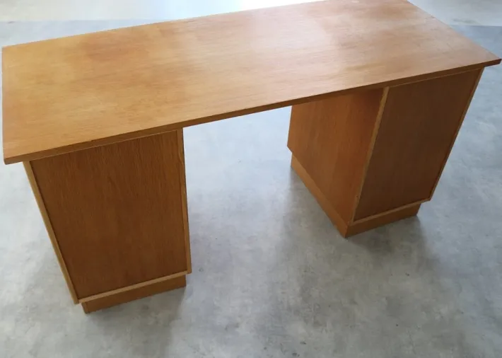 Pamono Vintage Swedish Oak Desk, 1960s Discount
