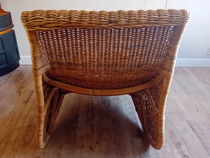Pamono Vintage Swedish Rattan Chaise Louge by Carl Ojerstam Best