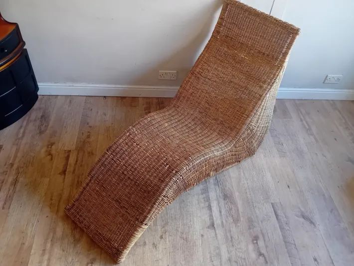 Pamono Vintage Swedish Rattan Chaise Louge by Carl Ojerstam Best