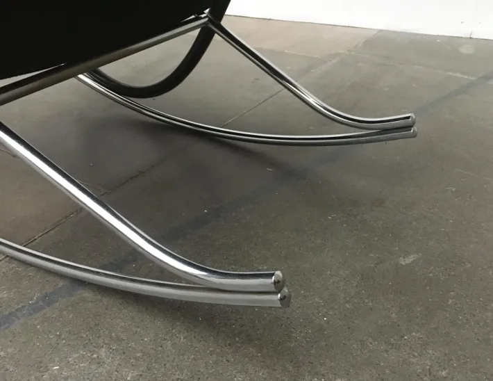 Pamono Vintage Swiss Nonna Rocking Chair by Paul Tuttle for Strässle