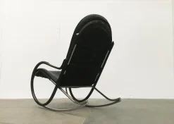 Pamono Vintage Swiss Nonna Rocking Chair by Paul Tuttle for Strässle