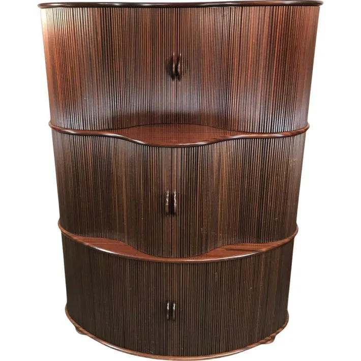 Pamono Vintage Tambour Door Cabinet attributed to Robert and Trix Haussmann, 1977 Online