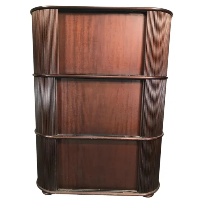 Pamono Vintage Tambour Door Cabinet attributed to Robert and Trix Haussmann, 1977 Online