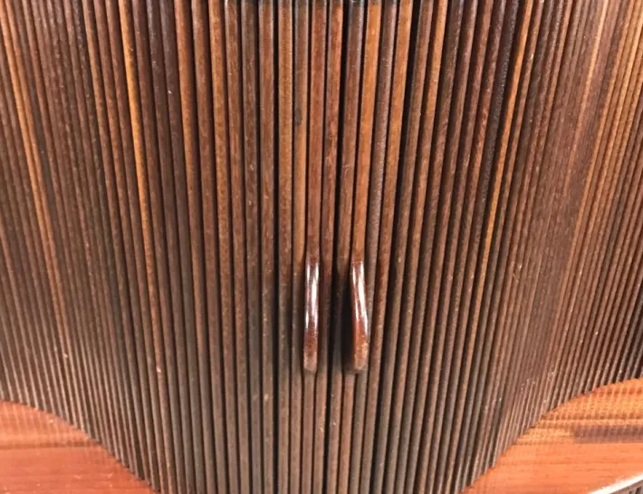 Pamono Vintage Tambour Door Cabinet attributed to Robert and Trix Haussmann, 1977 Online