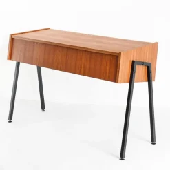 Pamono Vintage Teak and Lacquered Iron Console Table, 1960s Sale